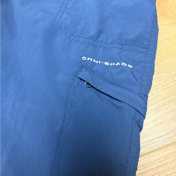 Columbia PFG Women’s Aruba Roll Up Pants in Navy OMNI-Shield - Picture 2 of 11